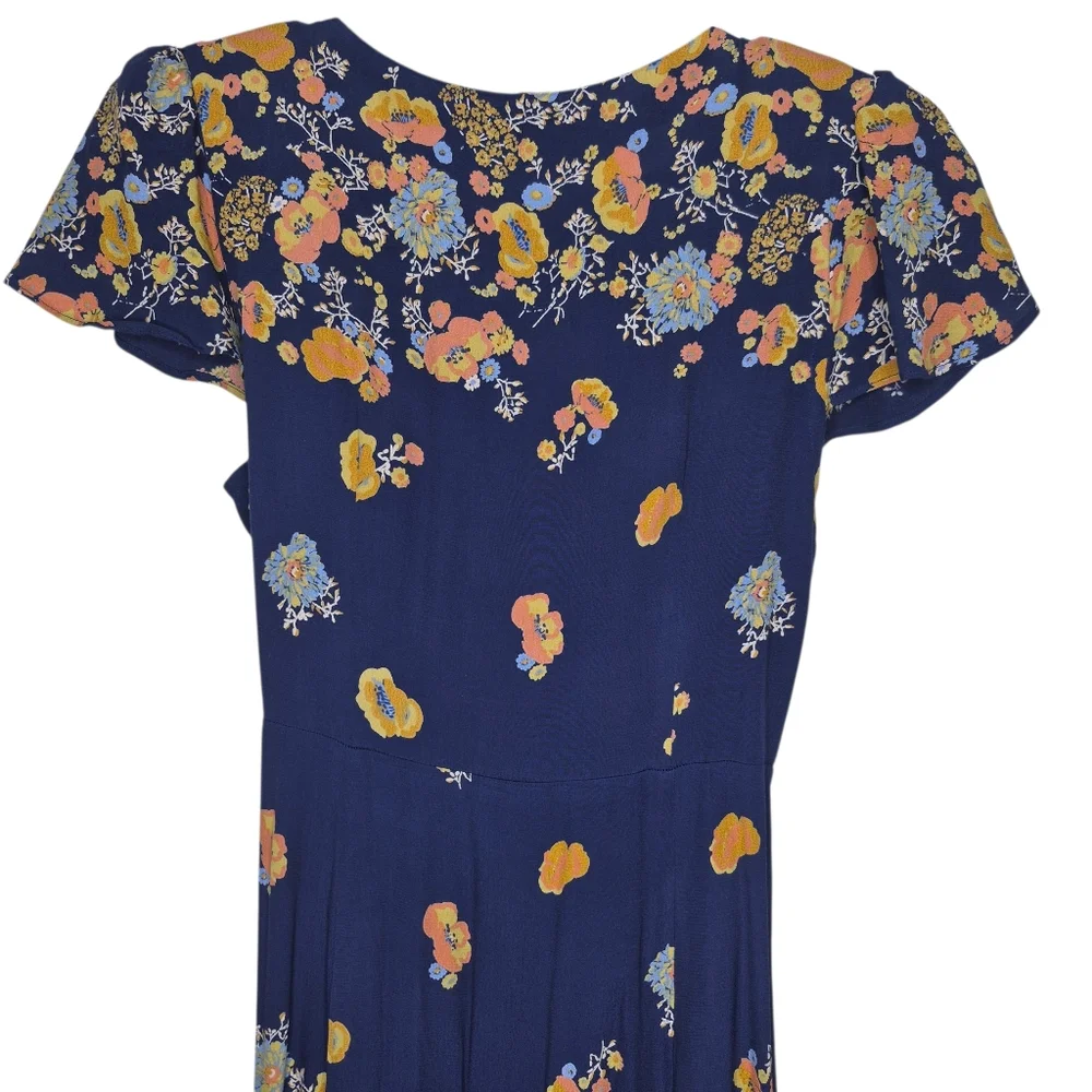 Free‎ People Jess Wrap Floral Maxi Dress Size Small